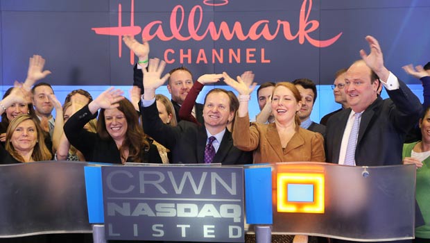 Crown Media Rings Nasdaq Bell